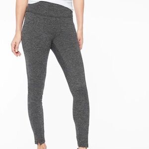 ATHLETA HERRINGBONE MERCER TIGHT Black Legging Workout Sz XS